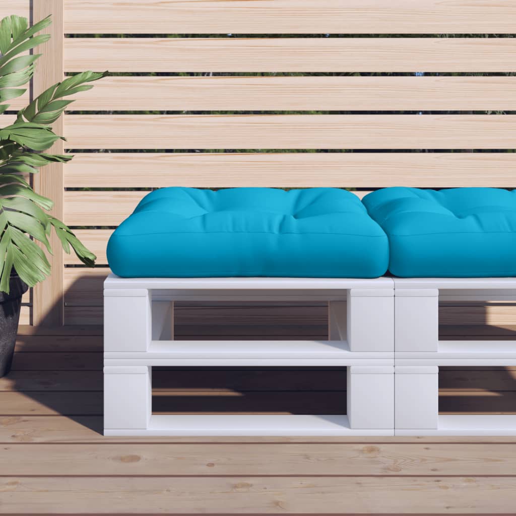 Cuscino per Pallet Blu 60x60x12 cm in Tessuto | homemem39
