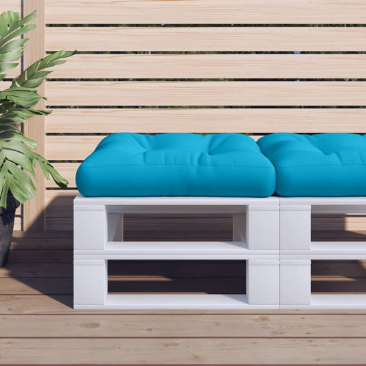 Cuscino per Pallet Blu 60x60x12 cm in Tessuto | homemem39