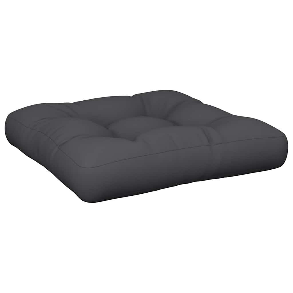 Cuscino per Pallet Nero 60x60x12 cm in Tessuto | homemem39