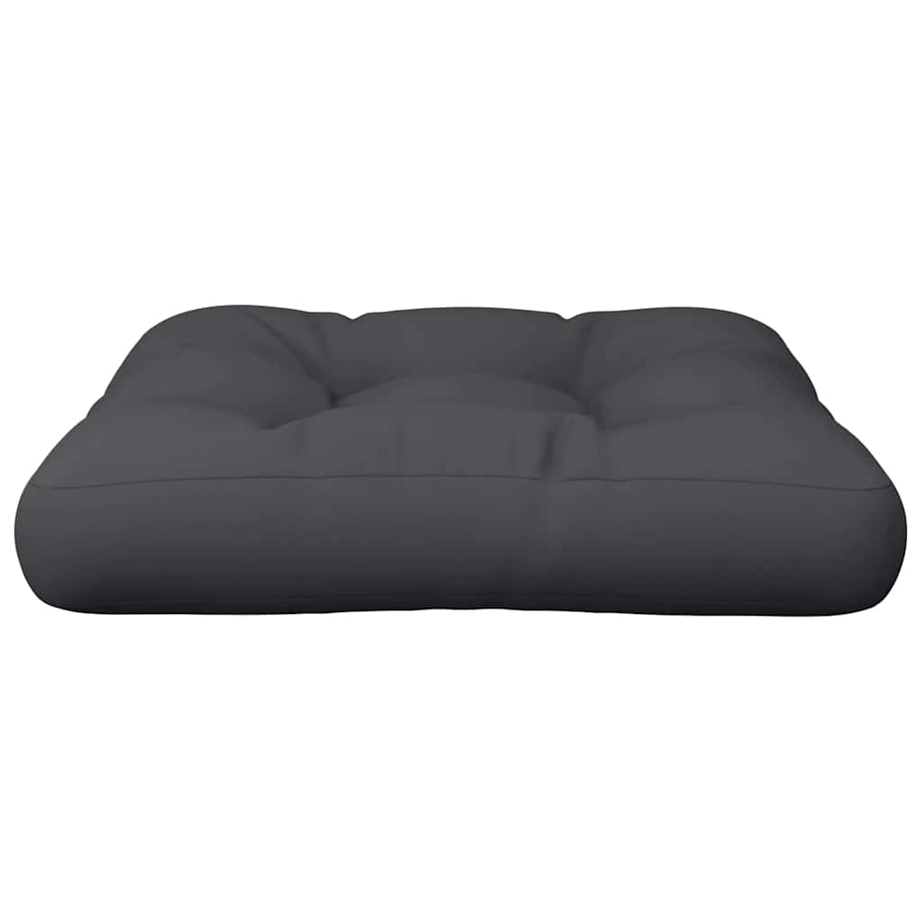 Cuscino per Pallet Nero 60x60x12 cm in Tessuto