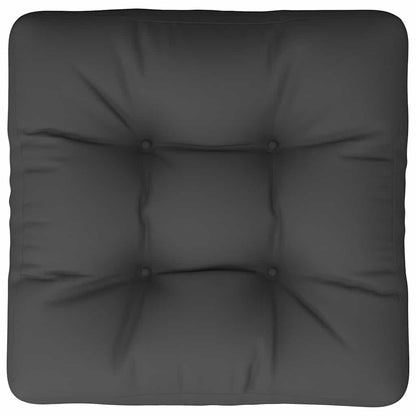 Cuscino per Pallet Nero 60x60x12 cm in Tessuto