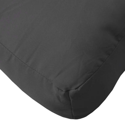 Cuscino per Pallet Nero 60x60x12 cm in Tessuto