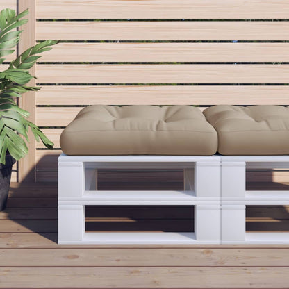 Cuscino per Pallet Tortora 60x60x12 cm in Tessuto | homemem39