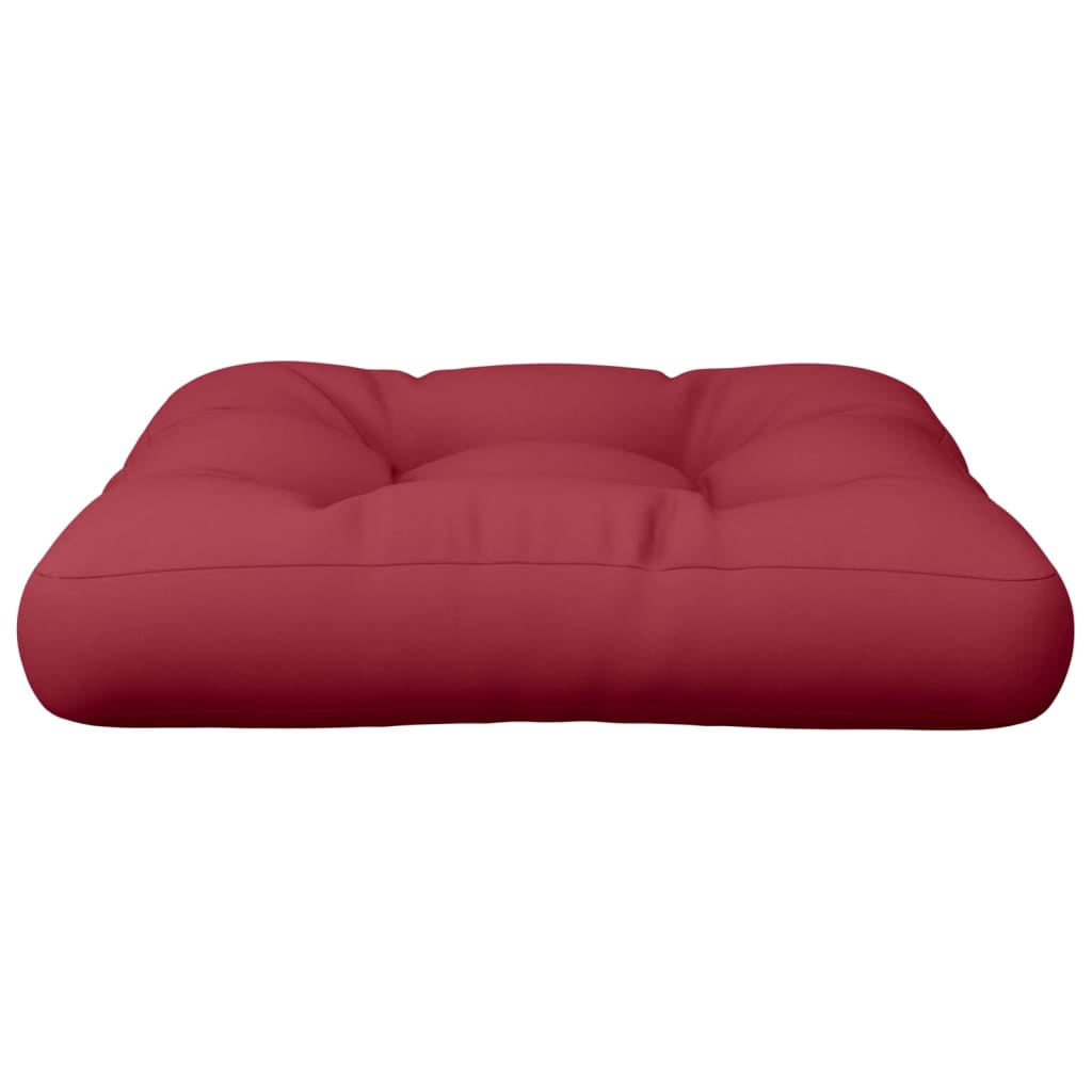 Cuscino per Pallet Rosso Vino 60x60x12 cm in Tessuto