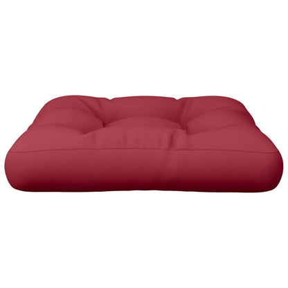 Cuscino per Pallet Rosso Vino 60x60x12 cm in Tessuto