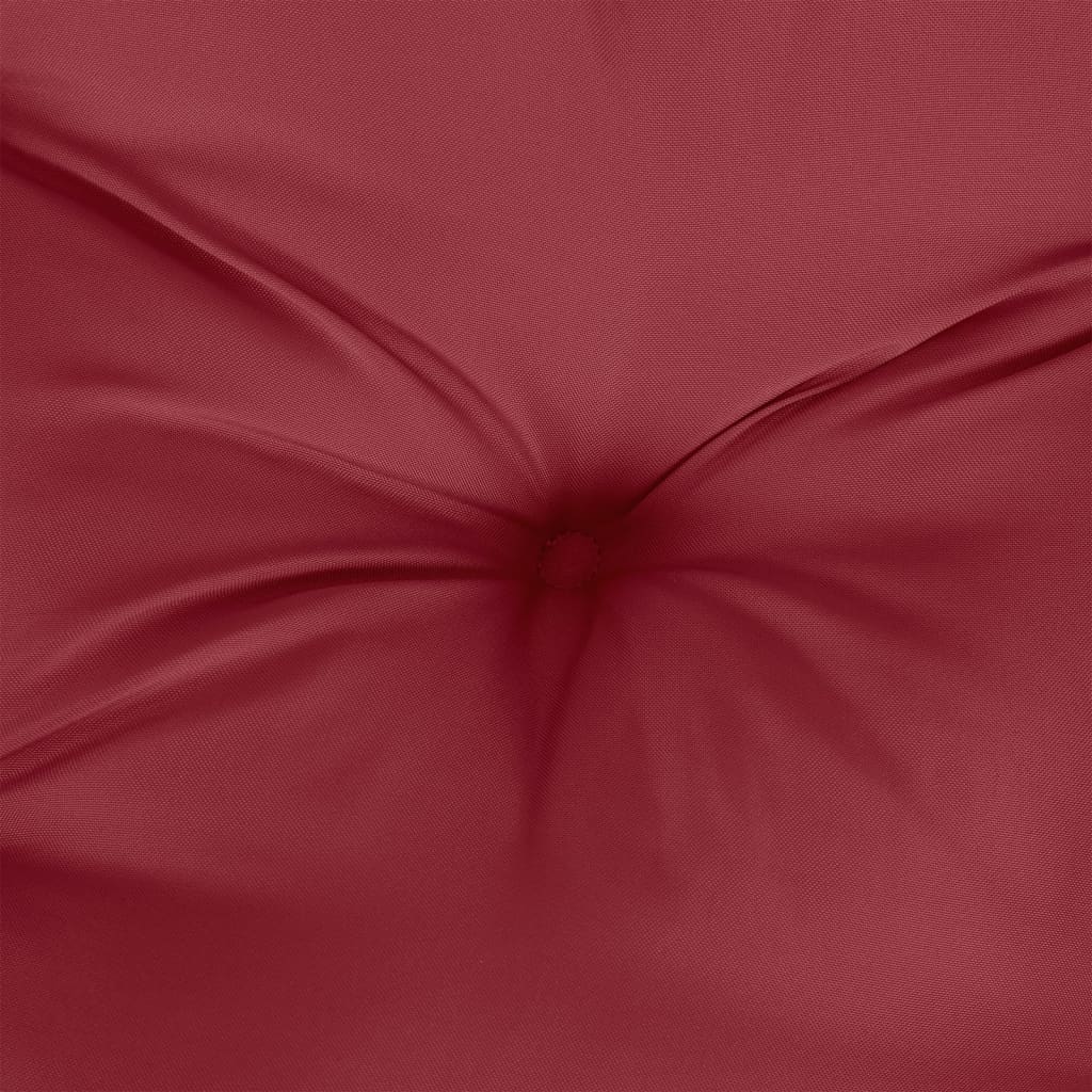 Cuscino per Pallet Rosso Vino 60x60x12 cm in Tessuto