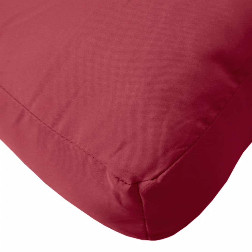 Cuscino per Pallet Rosso Vino 60x60x12 cm in Tessuto