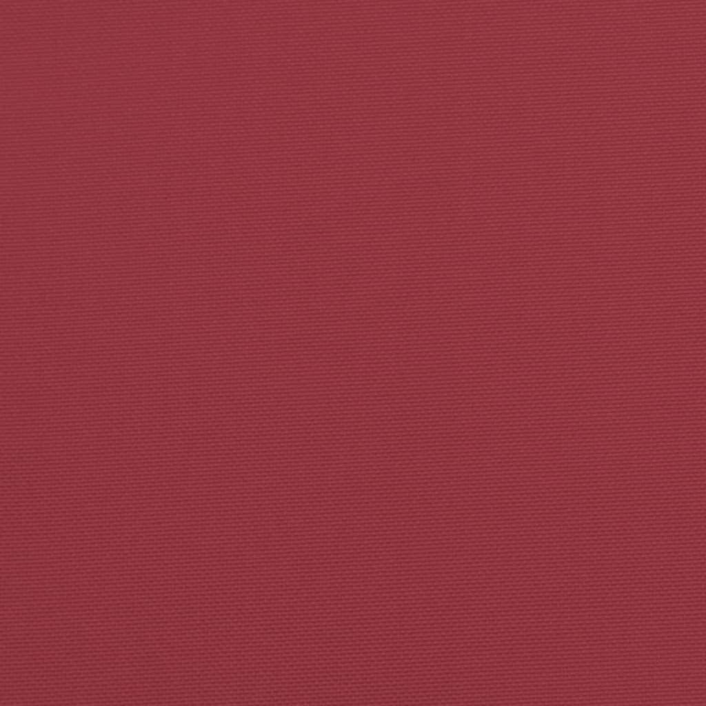 Cuscino per Pallet Rosso Vino 60x60x12 cm in Tessuto