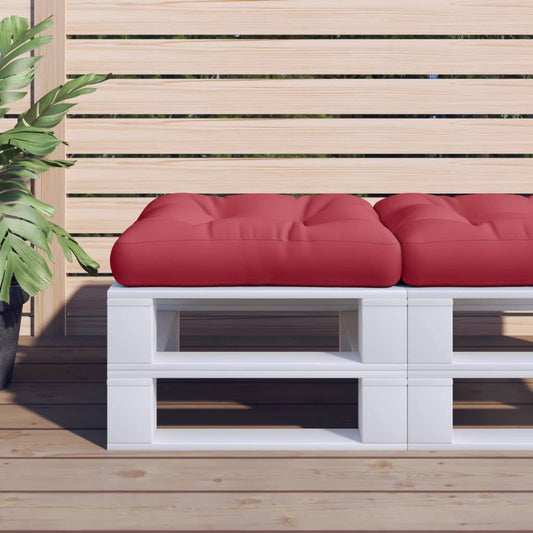 Cuscino per Pallet Rosso Vino 60x60x12 cm in Tessuto | homemem39
