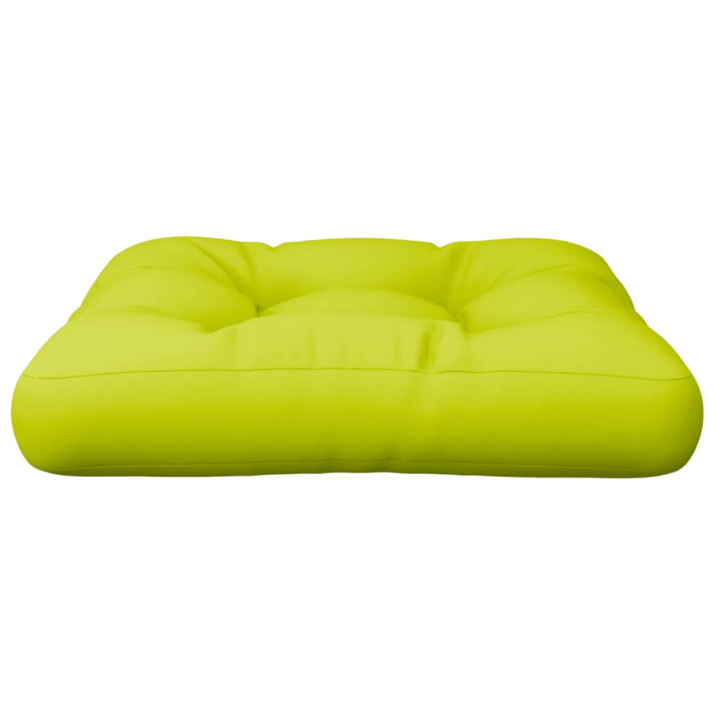 Cuscino per Pallet Verde Brillante 60x60x12 cm in Tessuto