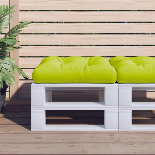 Cuscino per Pallet Verde Brillante 60x60x12 cm in Tessuto | homemem39