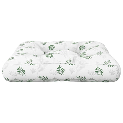 Cuscino per Pallet con Motivo a Foglie 60x60x12 cm in Tessuto | homemem39