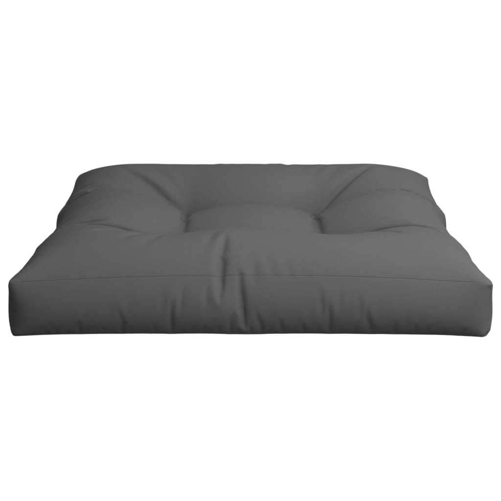 Cuscino per Pallet Antracite 70x70x12 cm in Tessuto | homemem39
