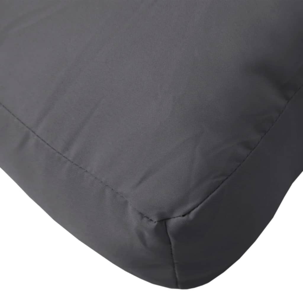 Cuscino per Pallet Antracite 70x70x12 cm in Tessuto | homemem39