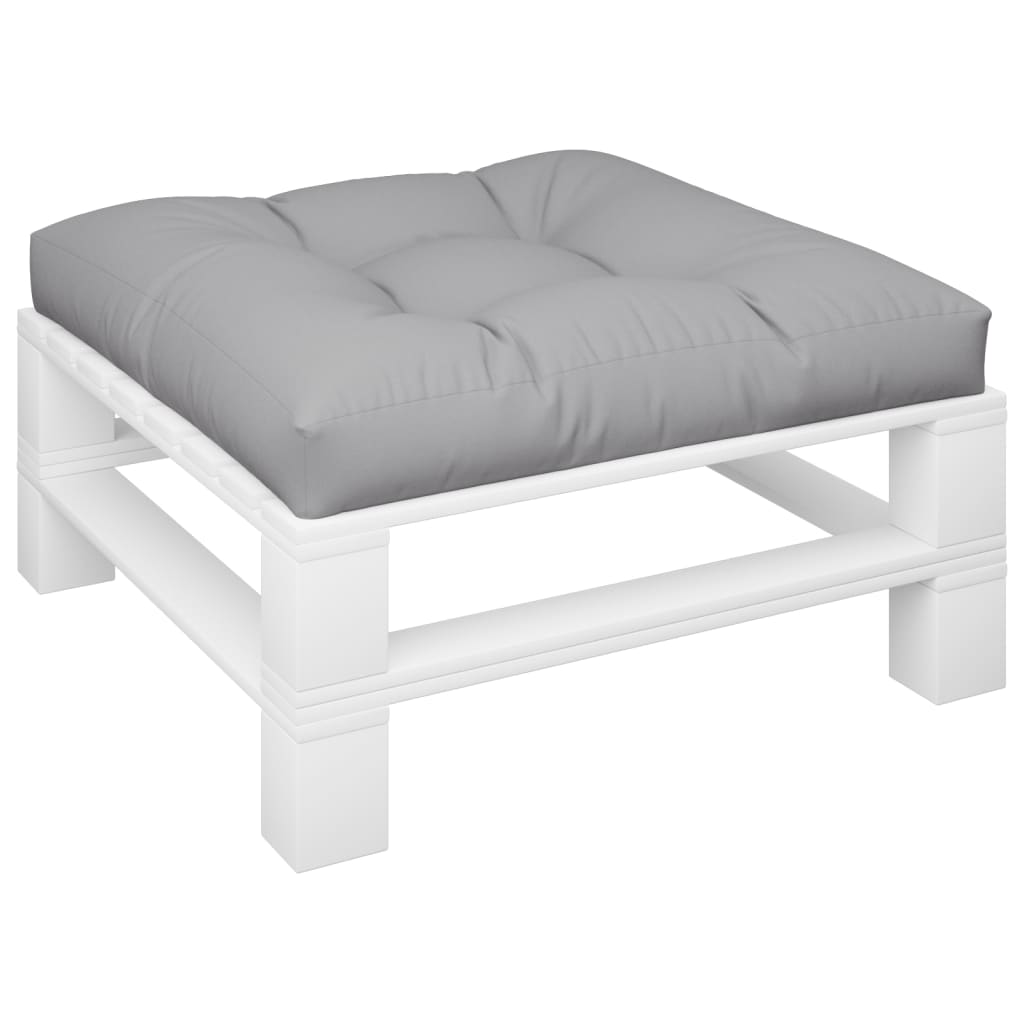 Cuscino per Pallet Grigio 70x70x12 cm in Tessuto | homemem39