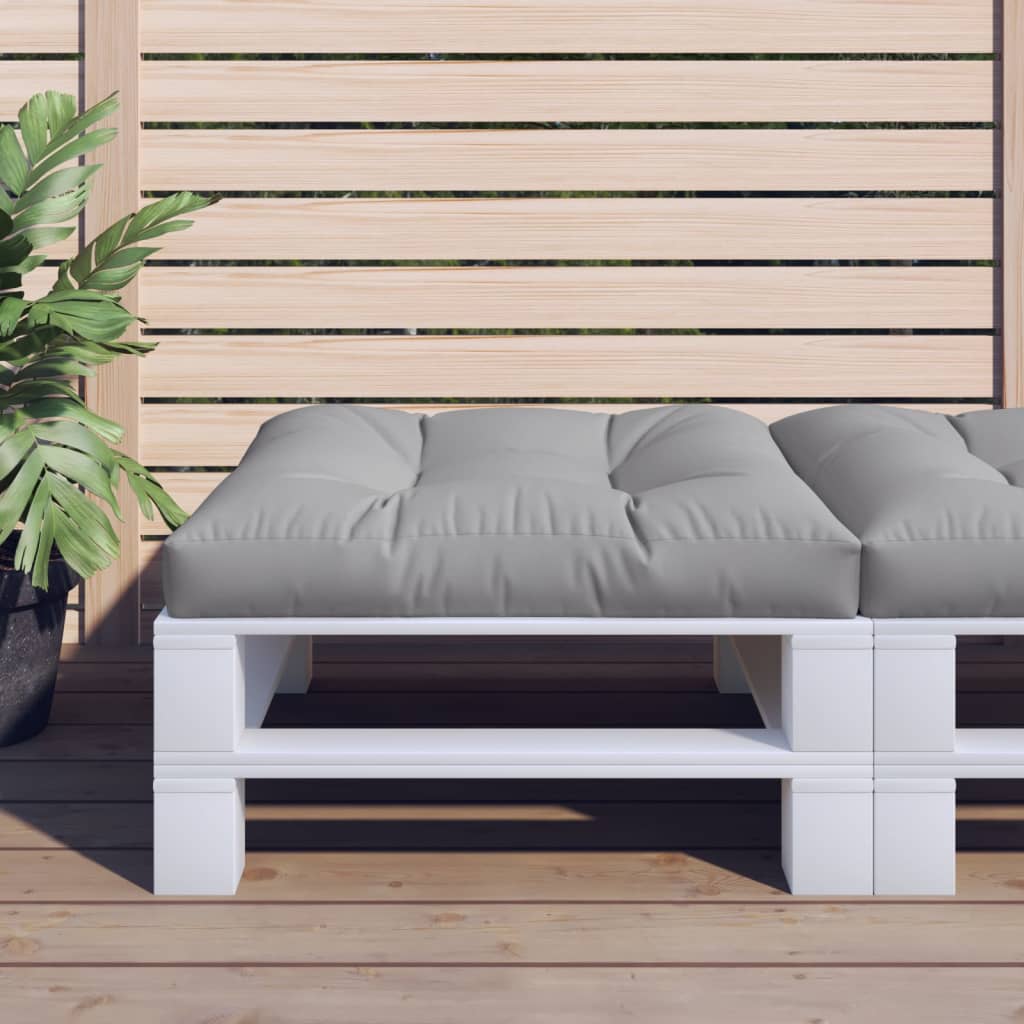 Cuscino per Pallet Grigio 70x70x12 cm in Tessuto | homemem39