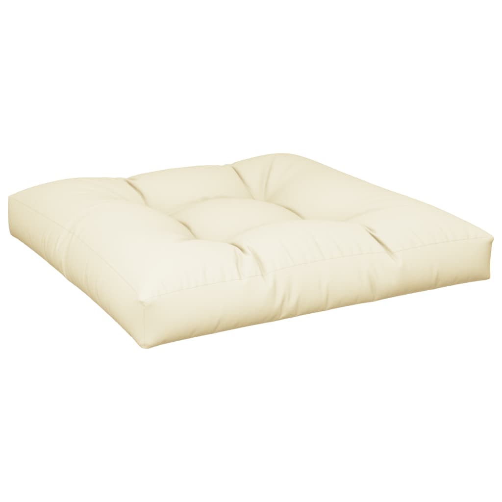 Cuscino per Pallet Crema 70x70x12 cm in Tessuto | homemem39