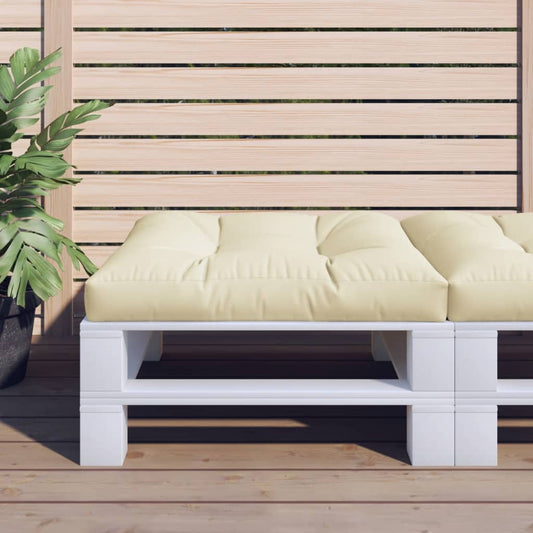 Cuscino per Pallet Crema 70x70x12 cm in Tessuto | homemem39
