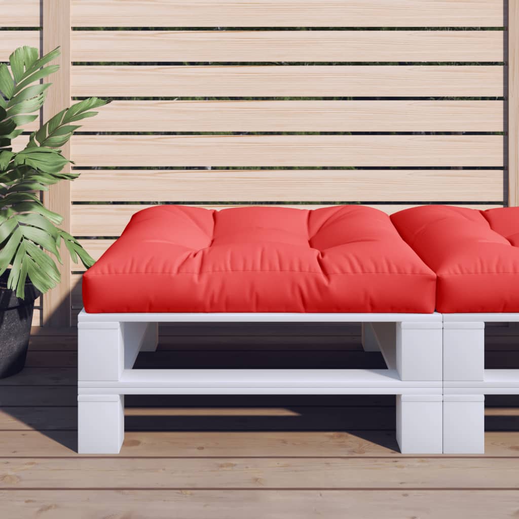 Cuscino per Pallet Rosso 70x70x12 cm in Tessuto | homemem39