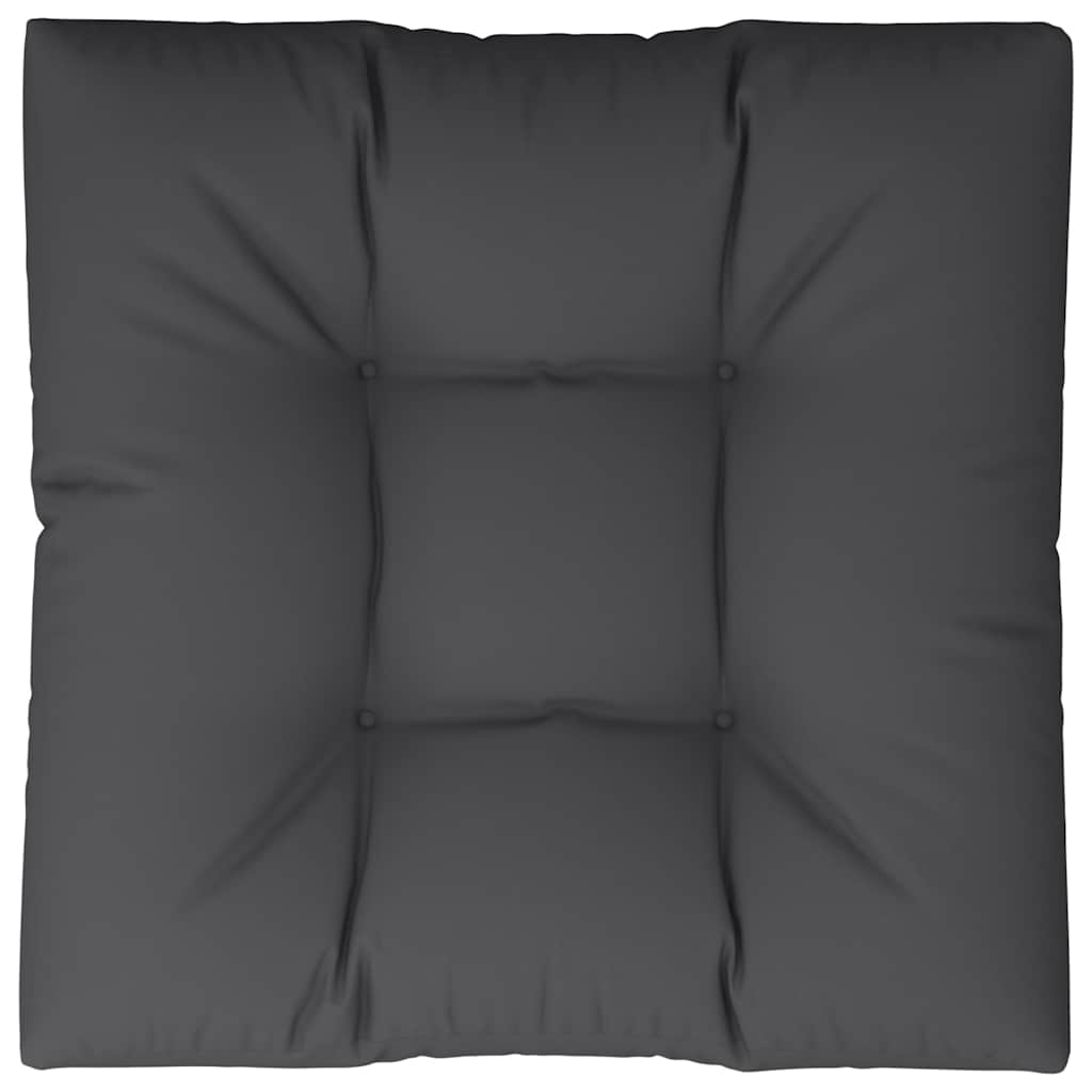 Cuscino per Pallet Nero 70x70x12 cm in Tessuto | homemem39