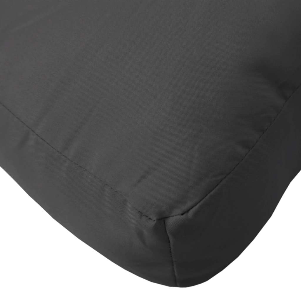 Cuscino per Pallet Nero 70x70x12 cm in Tessuto | homemem39