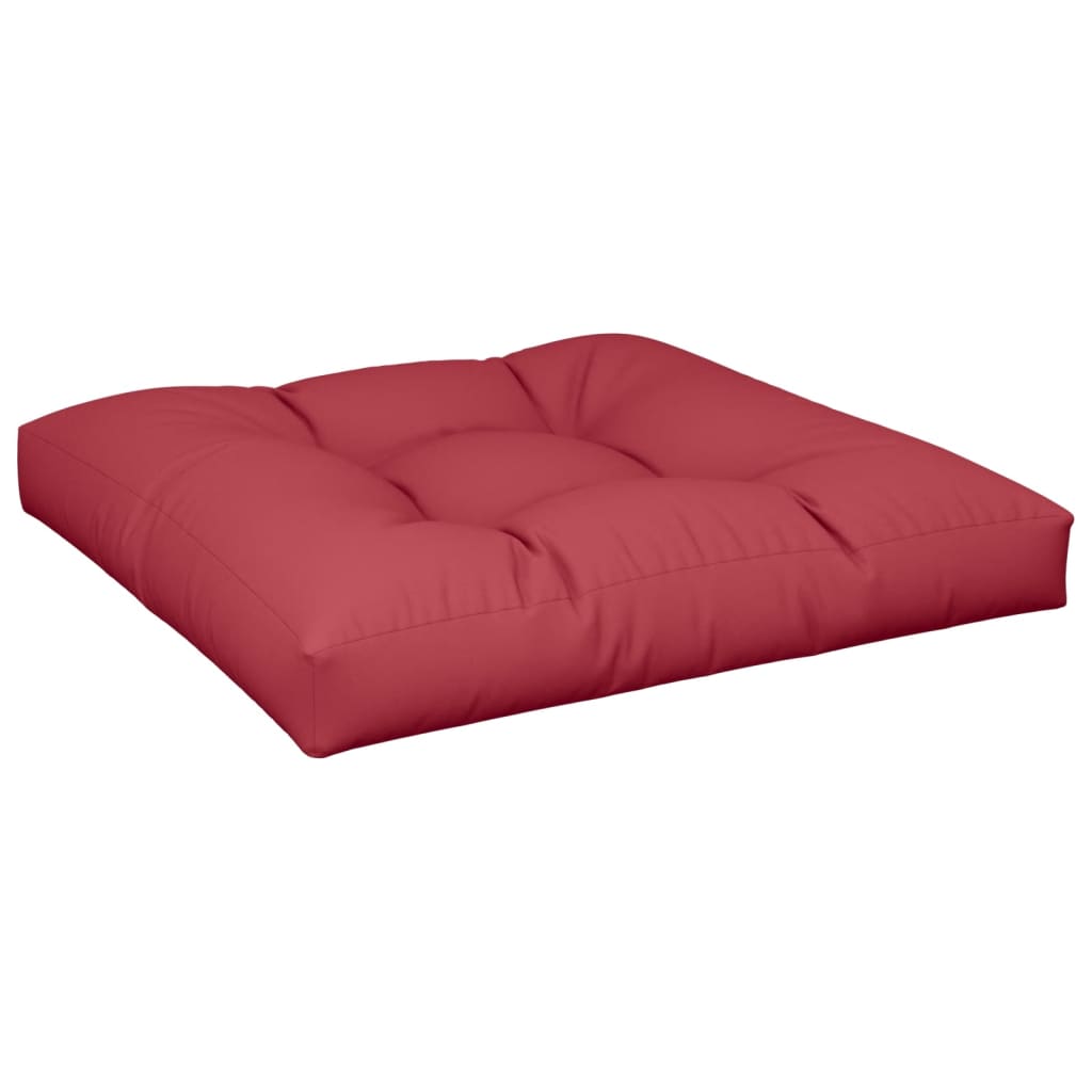 Cuscino per Pallet Rosso Vino 70x70x12 cm in Tessuto | homemem39