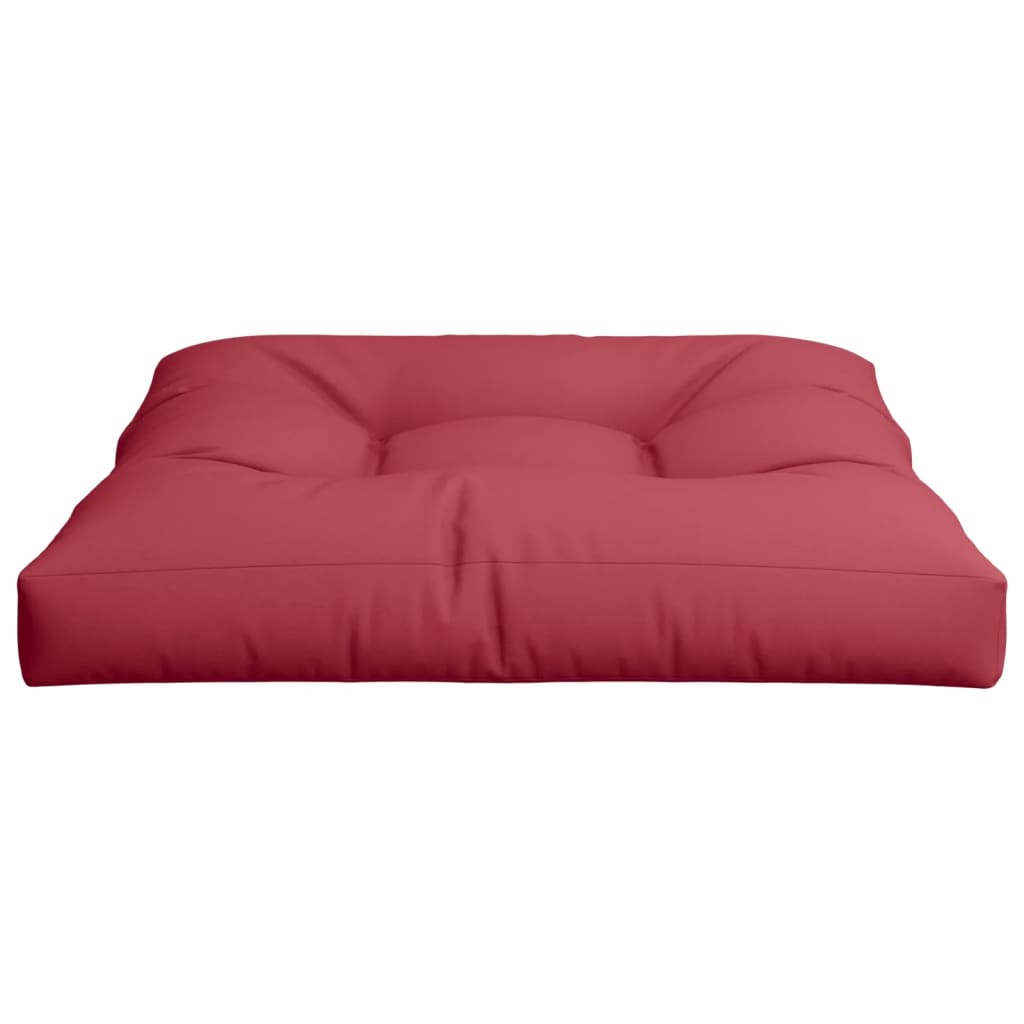 Cuscino per Pallet Rosso Vino 70x70x12 cm in Tessuto | homemem39