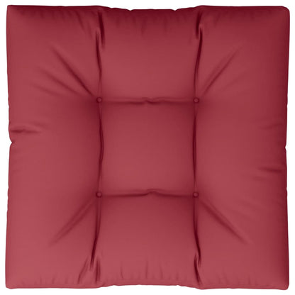 Cuscino per Pallet Rosso Vino 70x70x12 cm in Tessuto | homemem39
