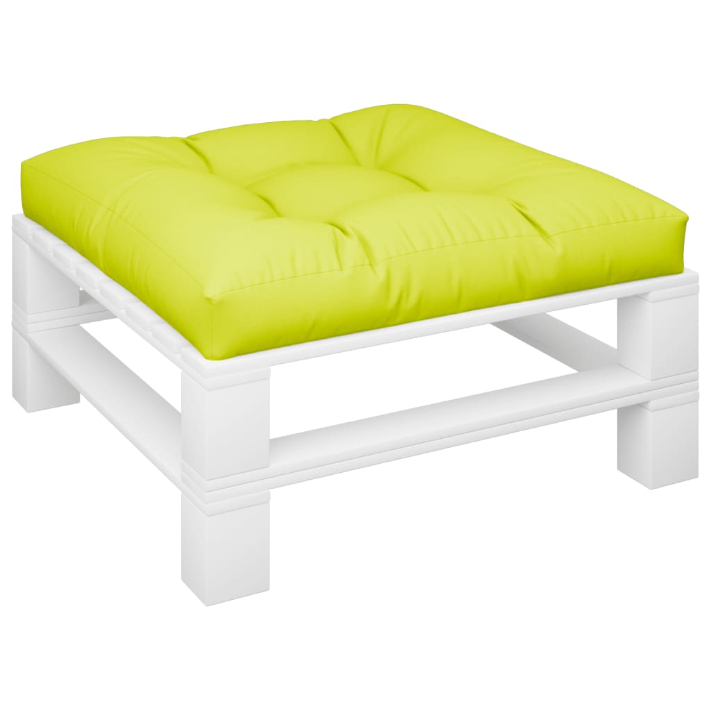 Cuscino per Pallet Verde Brillante 70x70x12 cm in Tessuto | homemem39