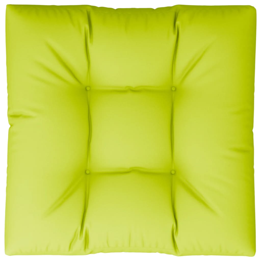 Cuscino per Pallet Verde Brillante 70x70x12 cm in Tessuto | homemem39