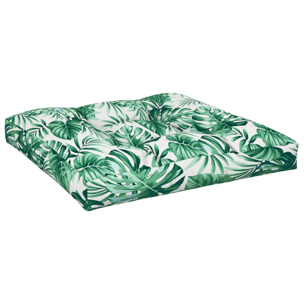 Cuscino per Pallet Motivo a Foglie 70x70x12 cm | homemem39