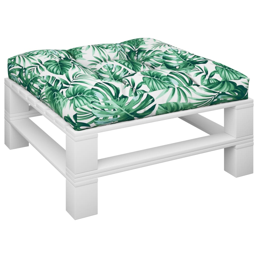 Cuscino per Pallet Motivo a Foglie 70x70x12 cm | homemem39