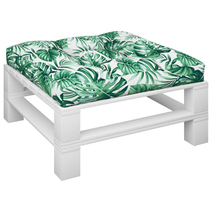 Cuscino per Pallet Motivo a Foglie 70x70x12 cm | homemem39
