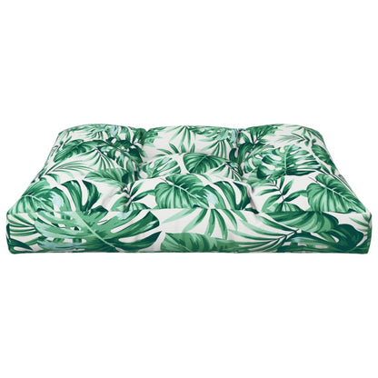 Cuscino per Pallet Motivo a Foglie 70x70x12 cm