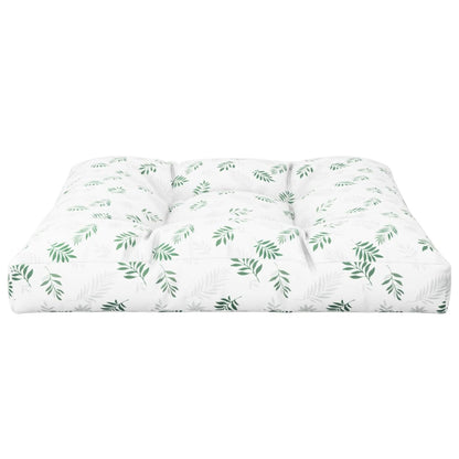 Cuscino per Pallet con Motivo a Foglie 70x70x12 cm in Tessuto | homemem39