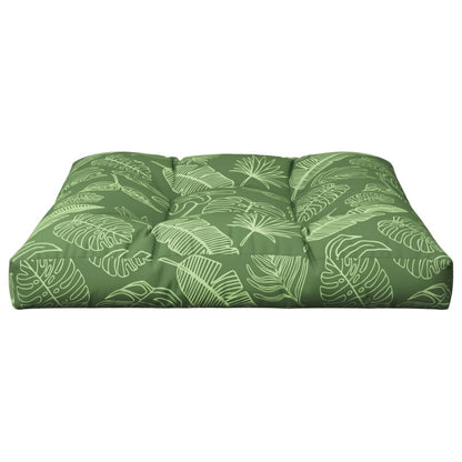 Cuscino per Pallet con Motivo a Foglie 70x70x12 cm in Tessuto | homemem39