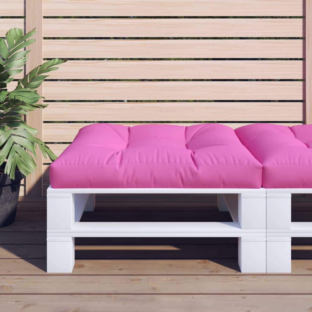 Cuscino per Pallet Rosa 70x70x12 cm in Tessuto | homemem39