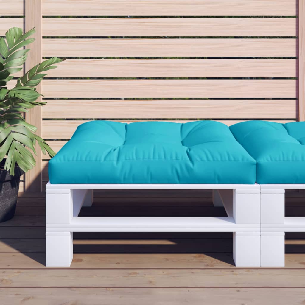 Cuscino per Pallet Turchese 70x70x12 cm Tessuto | homemem39