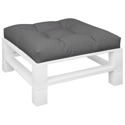 Cuscino per Pallet Antracite 80x80x12 cm in Tessuto | homemem39