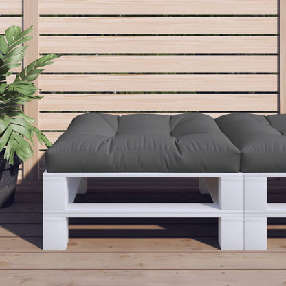 Cuscino per Pallet Antracite 80x80x12 cm in Tessuto | homemem39
