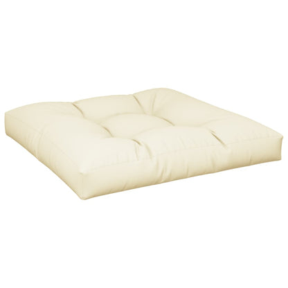 Cuscino per Pallet Crema 80x80x12 cm in Tessuto | homemem39