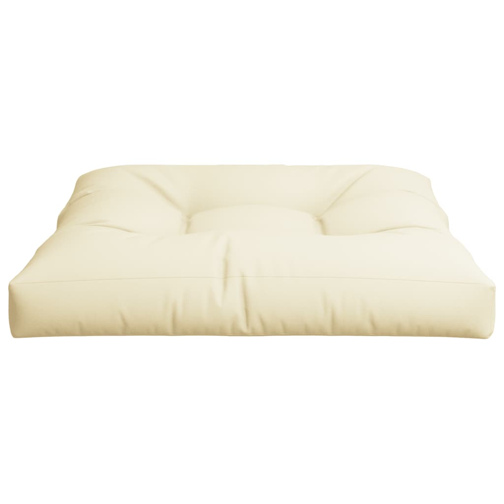 Cuscino per Pallet Crema 80x80x12 cm in Tessuto | homemem39