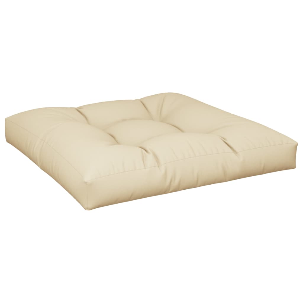 Cuscino per Pallet Beige 80x80x12 cm in Tessuto | homemem39