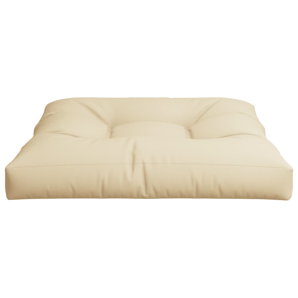 Cuscino per Pallet Beige 80x80x12 cm in Tessuto | homemem39