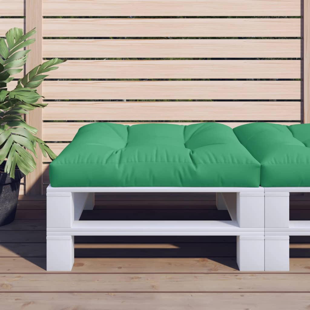 Cuscino per Pallet Verde 80x80x12 cm in Tessuto | homemem39
