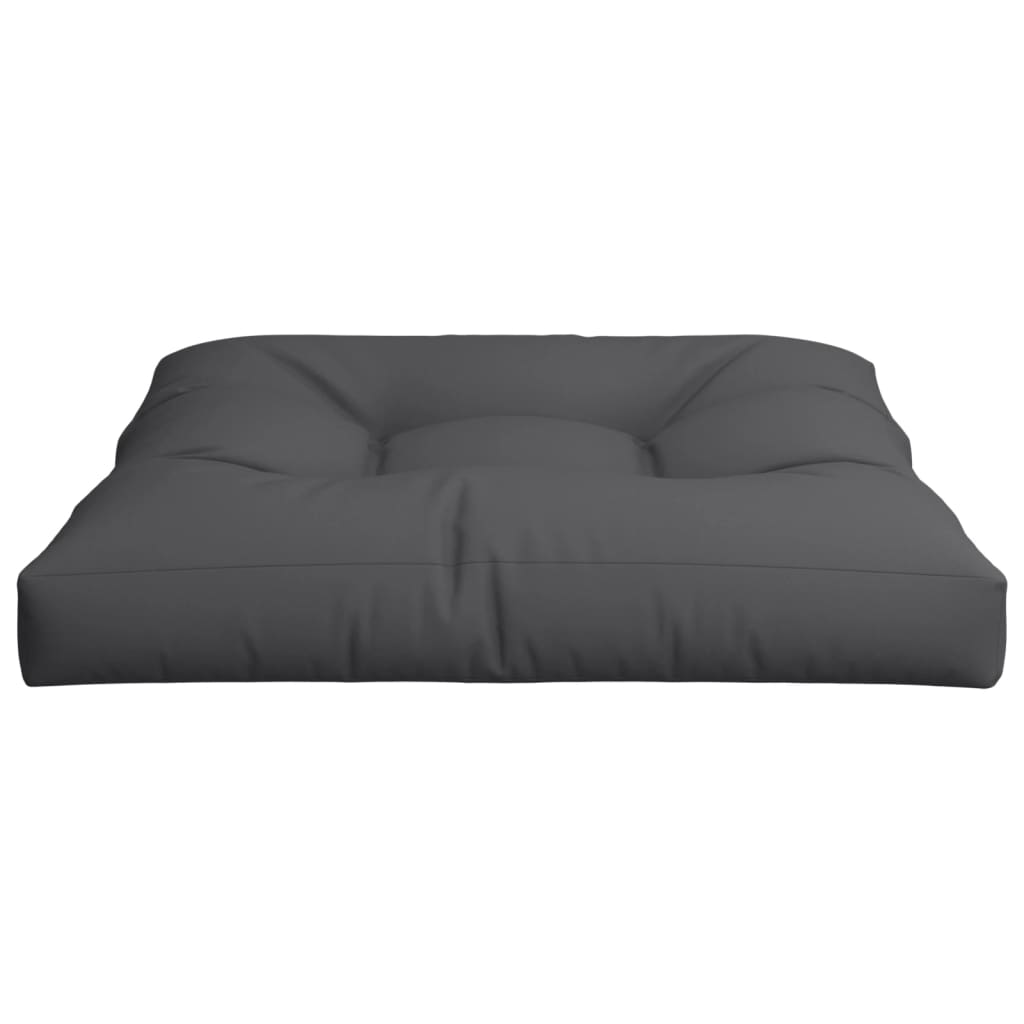 Cuscino per Pallet Nero 80x80x12 cm in Tessuto | homemem39