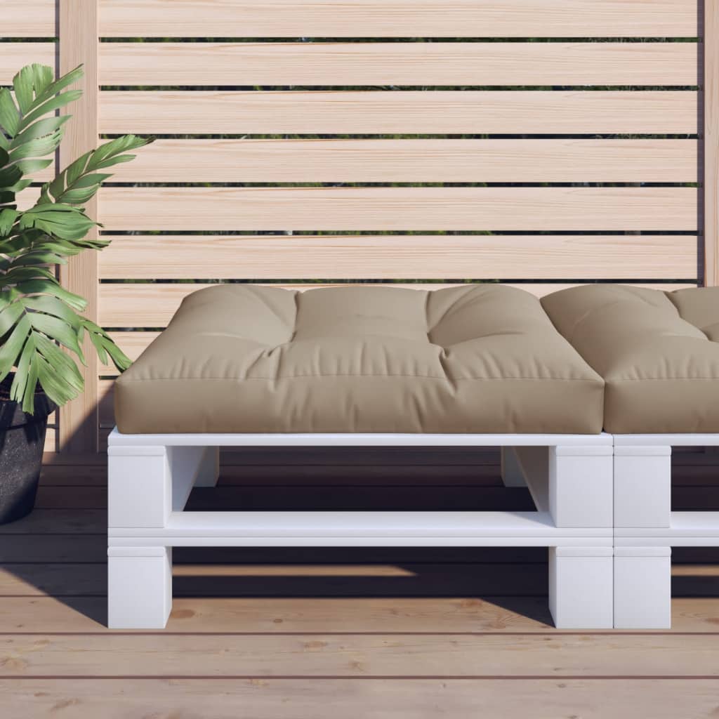 Cuscino per Pallet Tortora 80x80x12 cm in Tessuto | homemem39