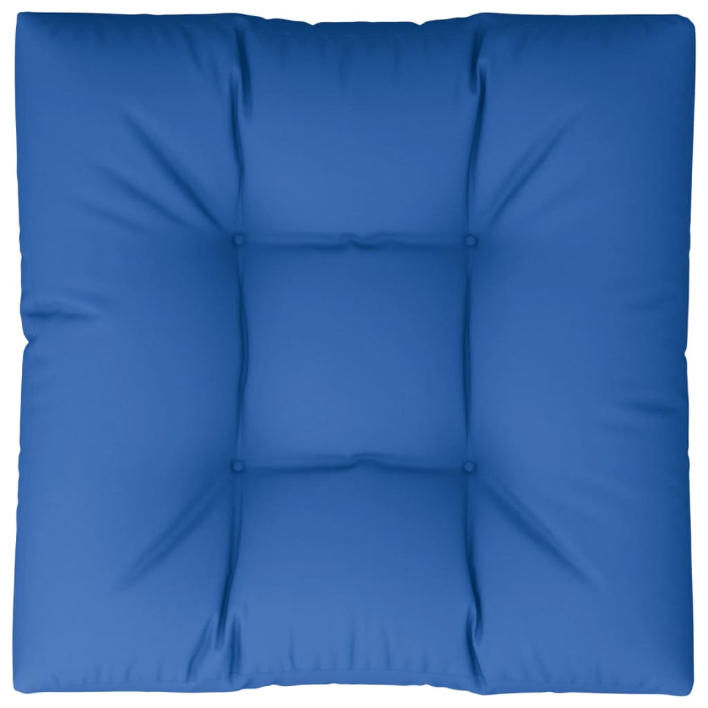 Cuscino per Pallet Blu Reale 80x80x12 cm in Tessuto | homemem39