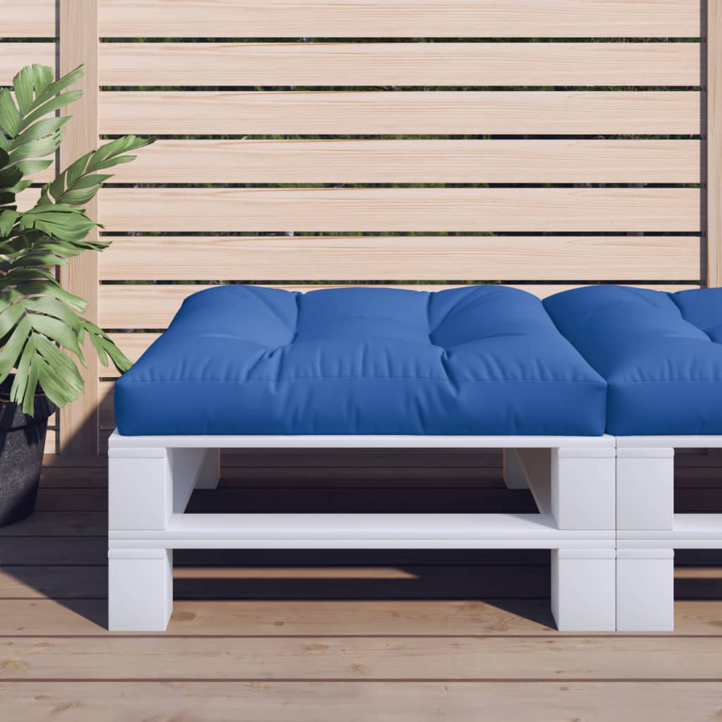Cuscino per Pallet Blu Reale 80x80x12 cm in Tessuto | homemem39