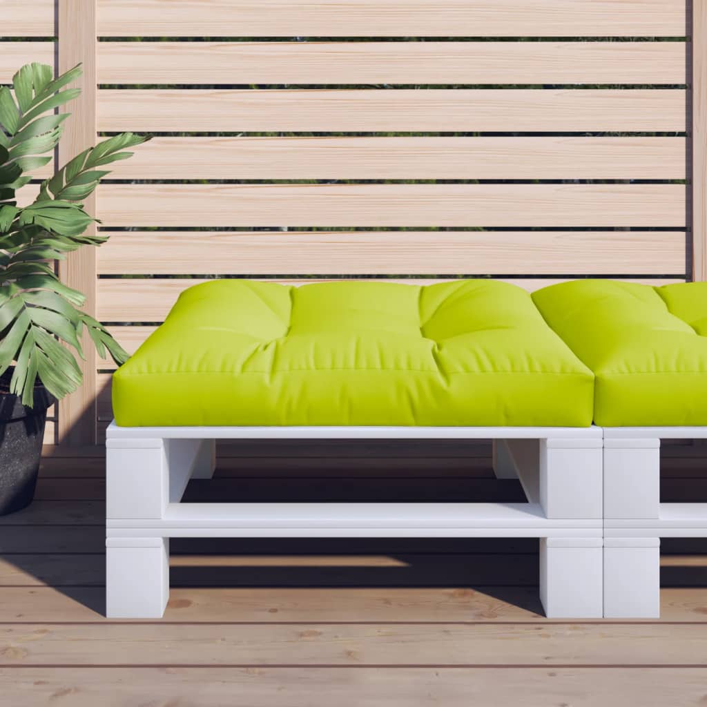 Cuscino per Divano Pallet Verde Brillante 80x80x12 cm | homemem39